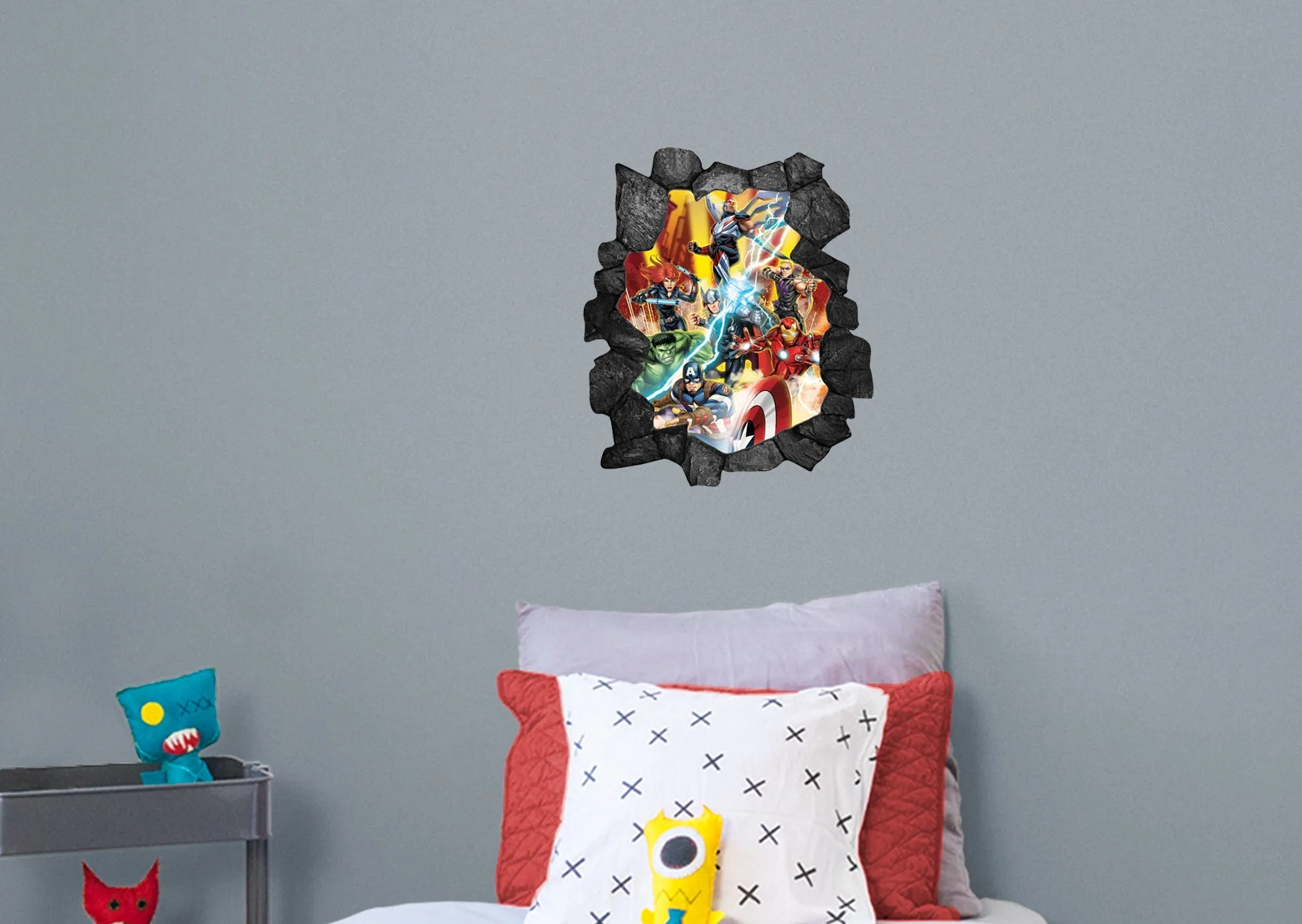 Avengers: Broken Wall 6 Instant Window - Officially Licensed Marvel Removable Adhesive Decal