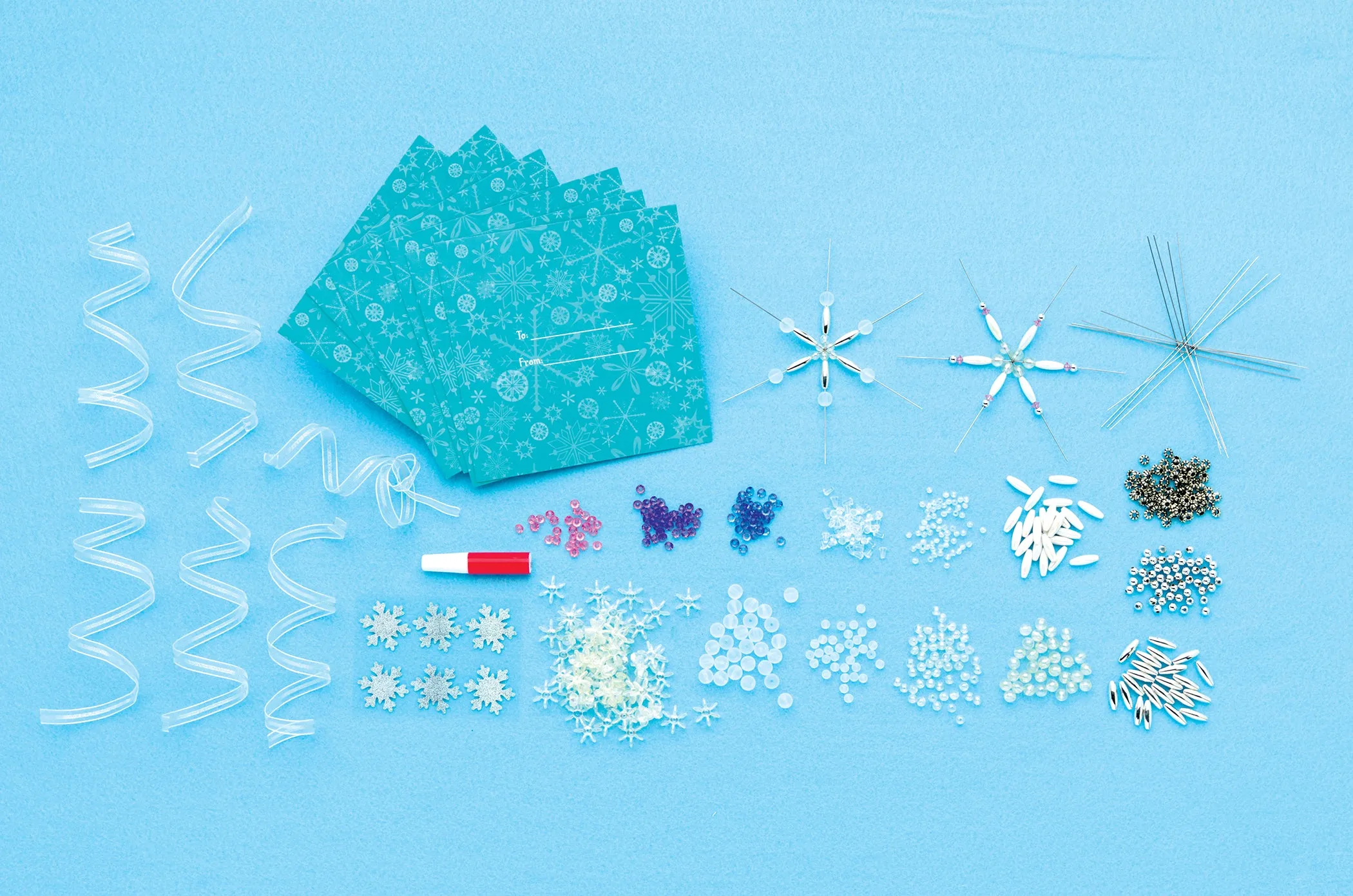 Beaded Snowflake Ornaments - #1188000