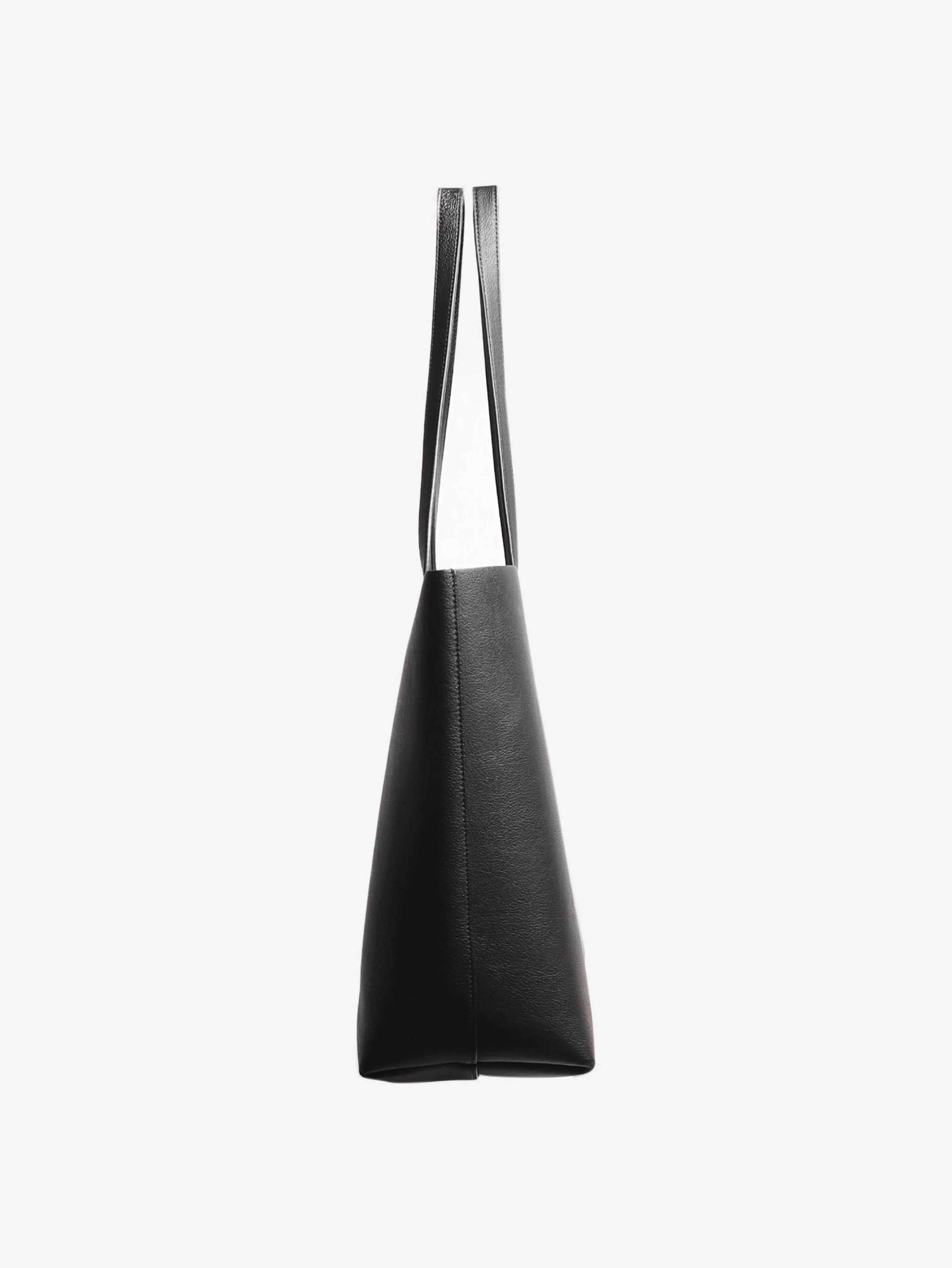 Black Shopping leather tote bag