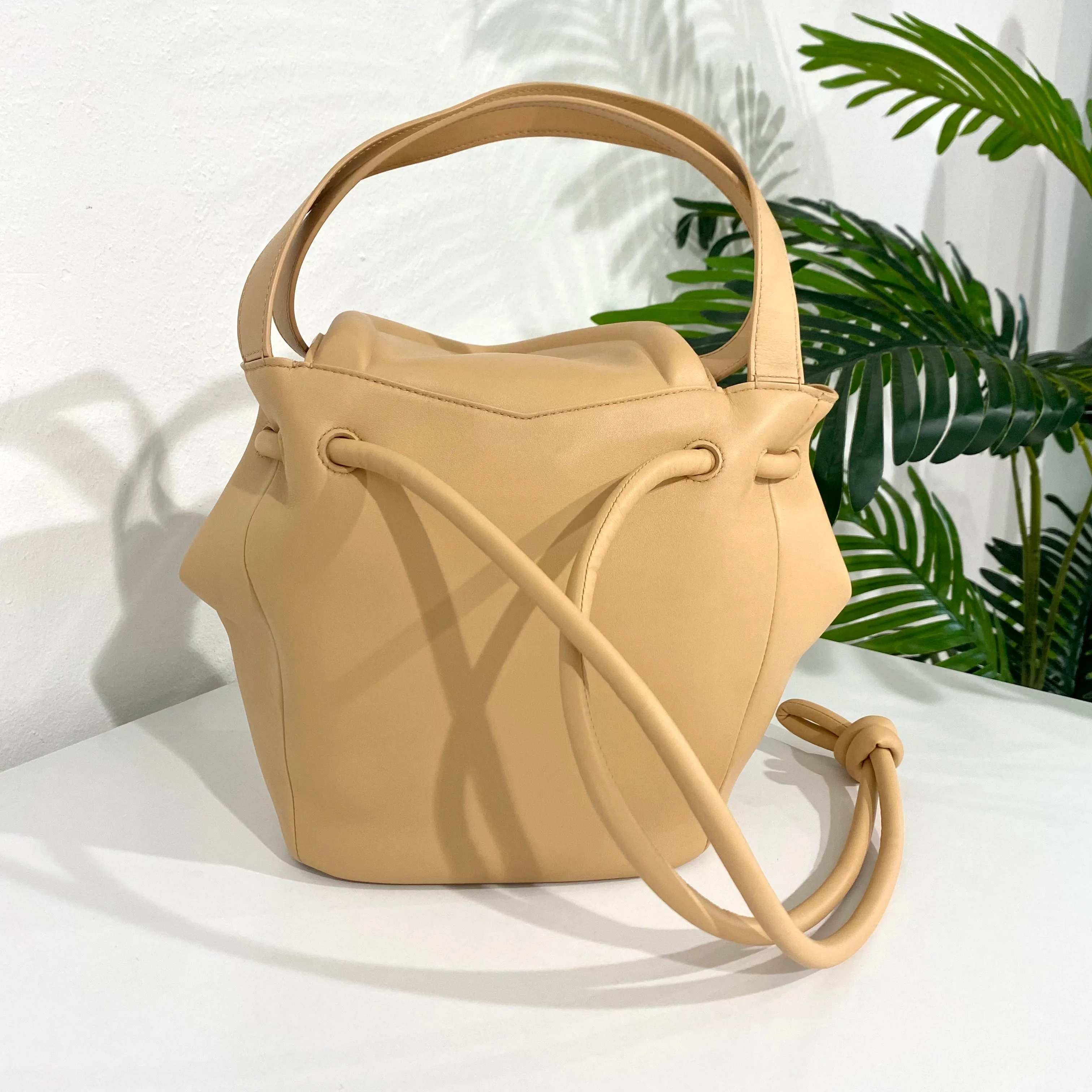 Bottega Veneta Beige Bucket Bag