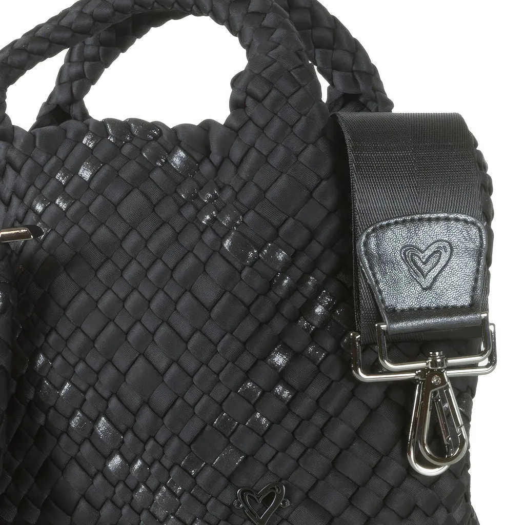 Brandon Small Woven Tote - Nero