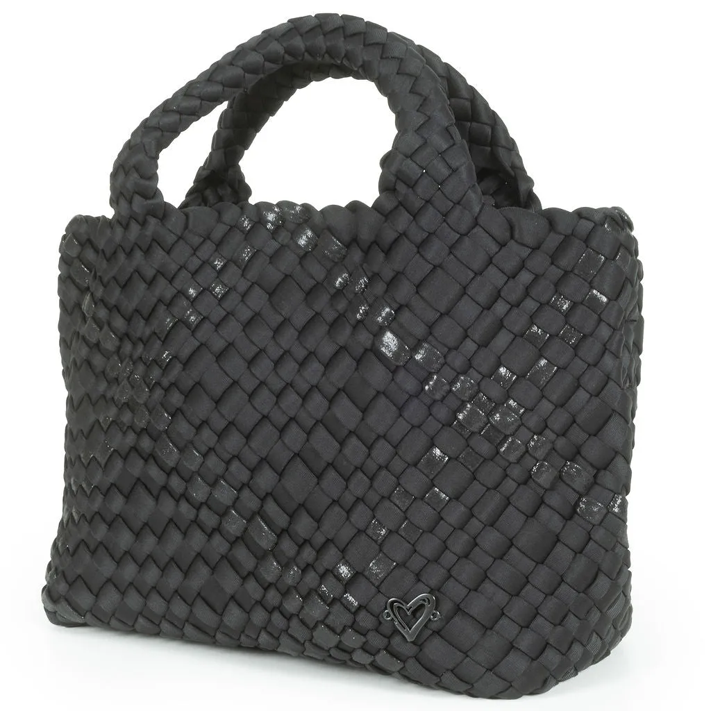 Brandon Small Woven Tote - Nero