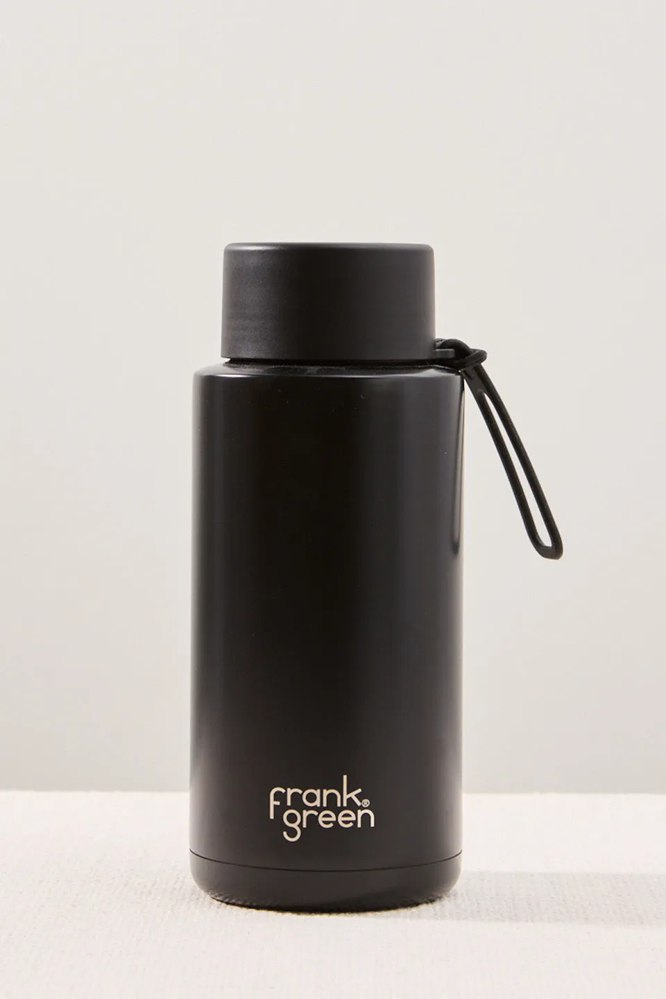 Ceramic Reusable Black 1ltr Bottle