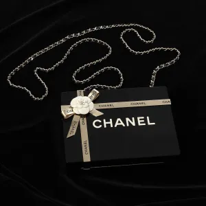 Chanel Black Plexiglass Gift Box Minaudière