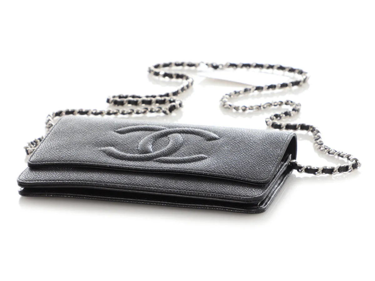 Chanel Black Togo Timeless Wallet on Chain WOC