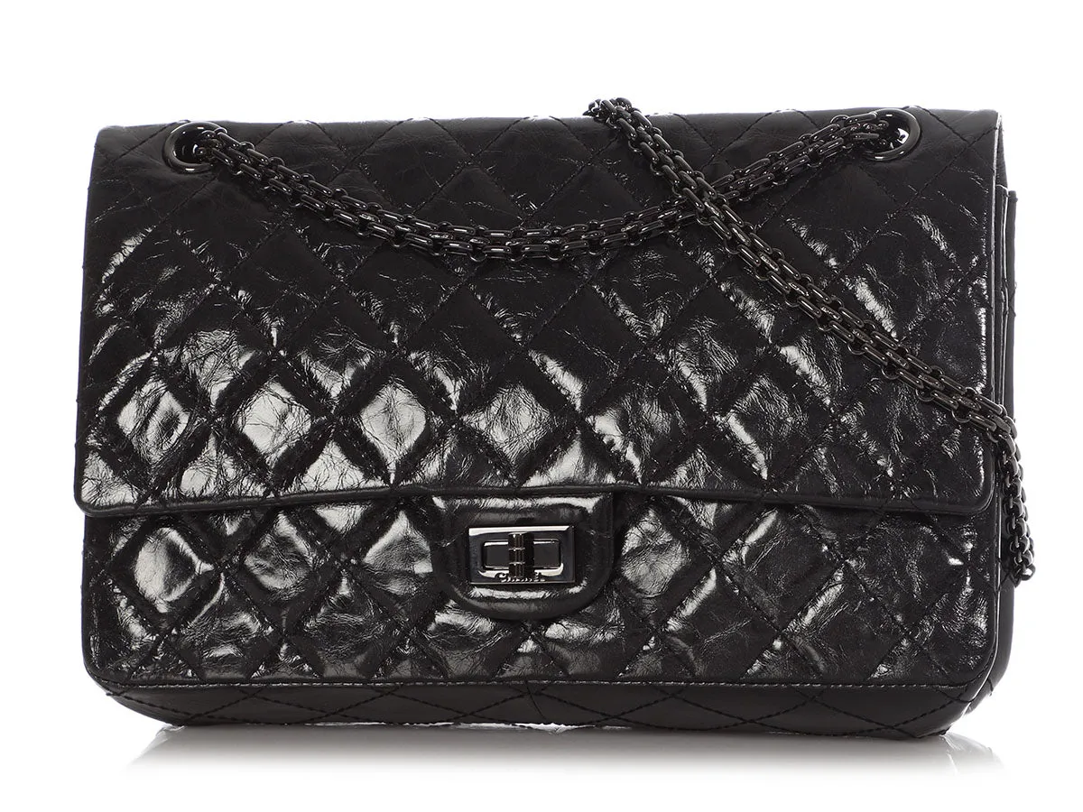 Chanel So Black Quilted Calfskin 2.55 Reissue 226