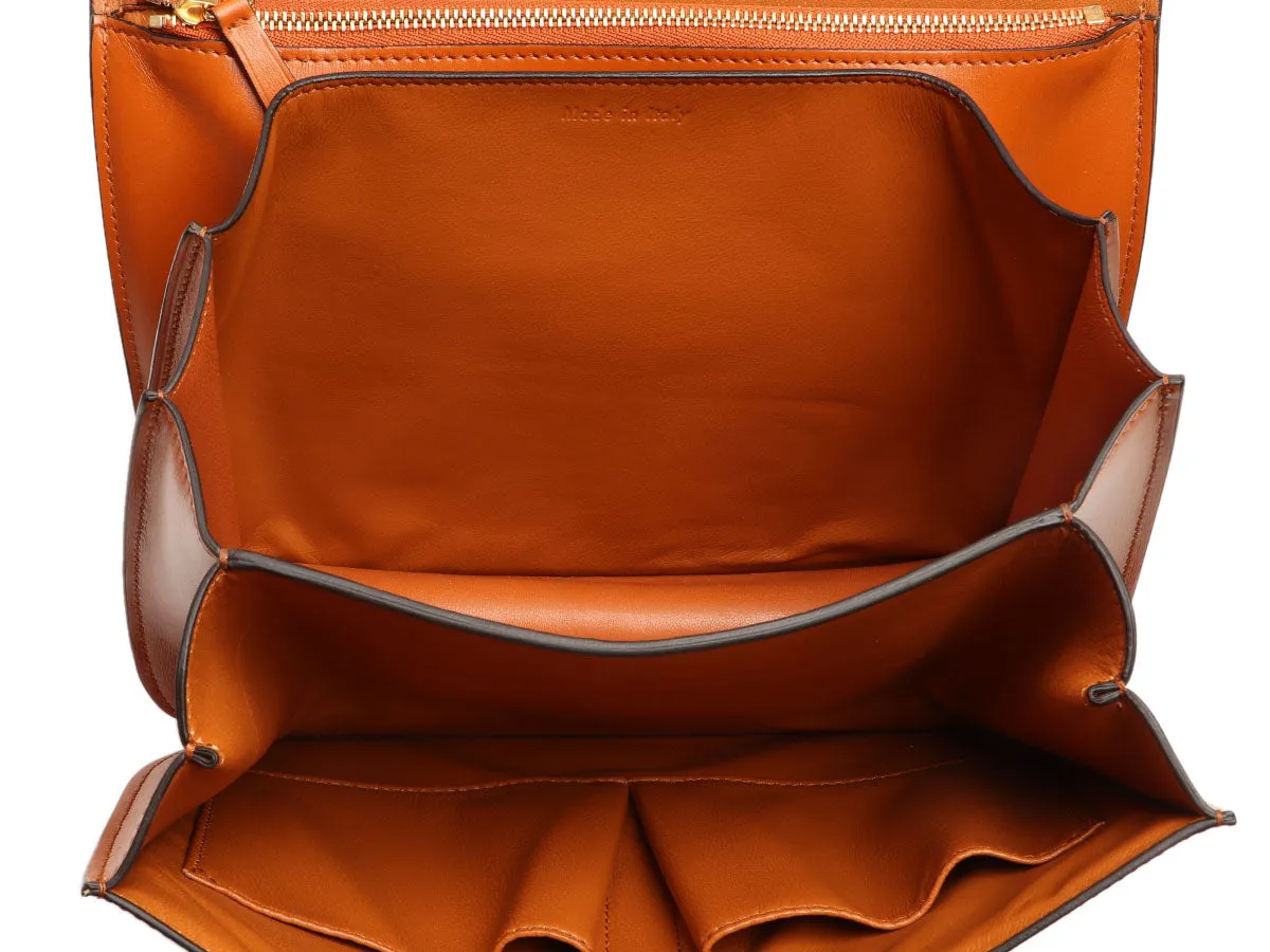 Céline Medium Orange Classic Box Bag