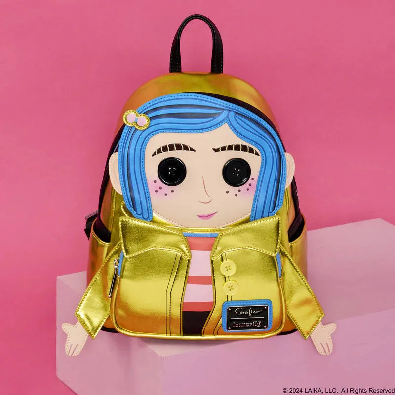 Coraline Doll Cosplay Mini Backpack by Loungefly