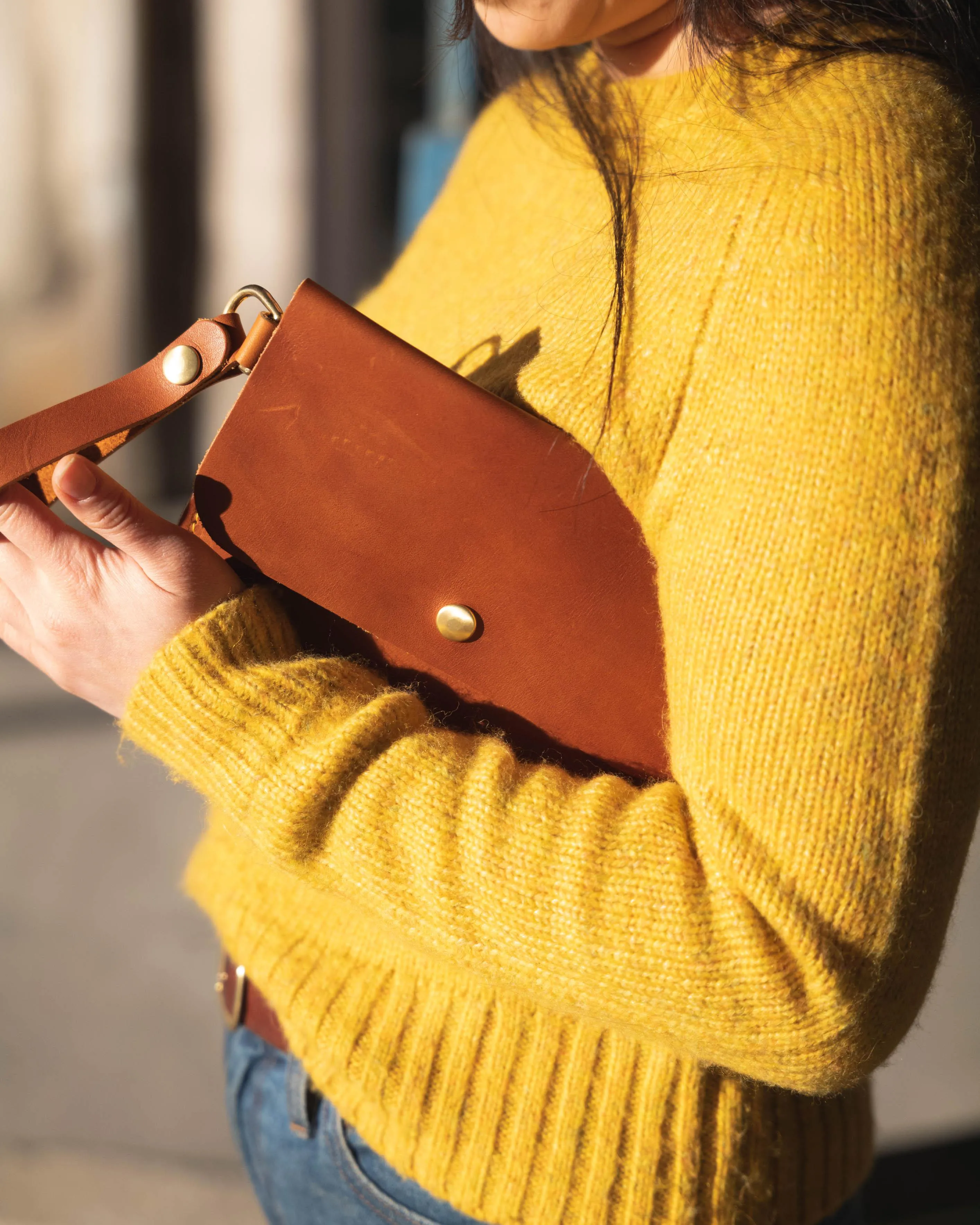 Crazy Horse Wristlet Clutch