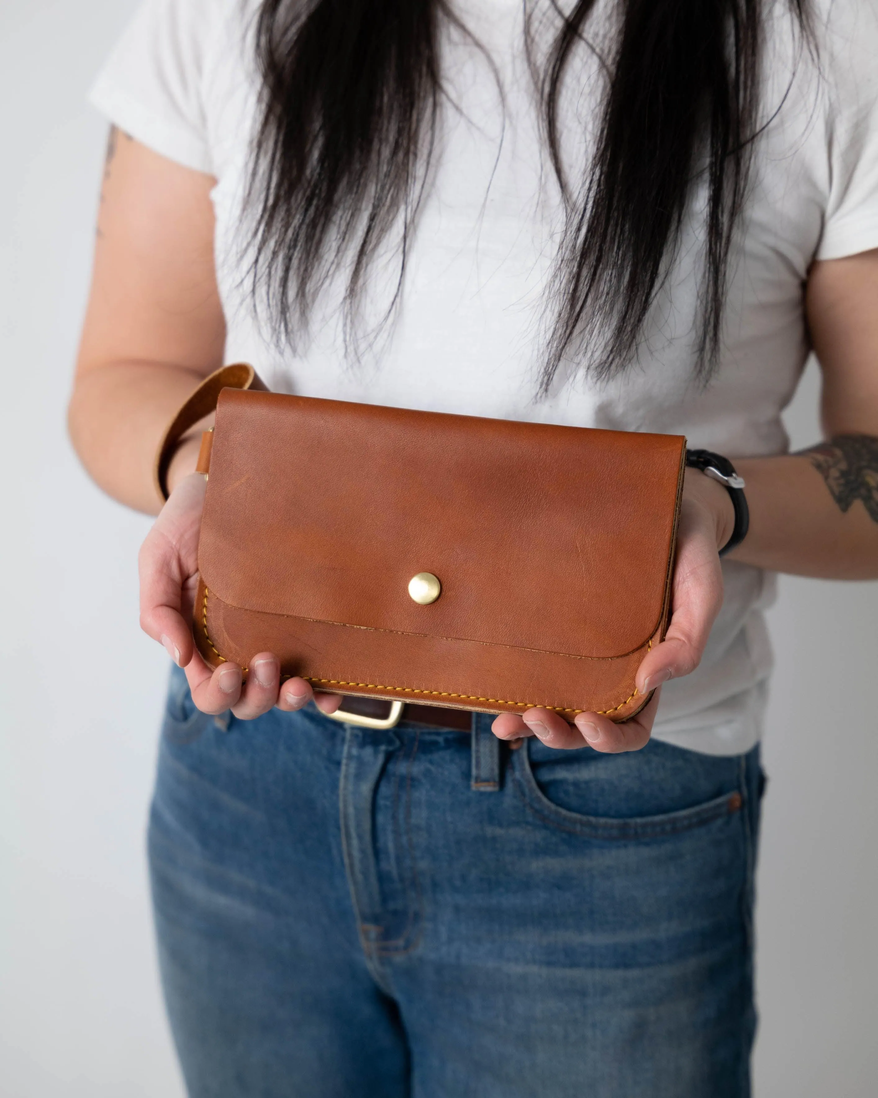 Crazy Horse Wristlet Clutch