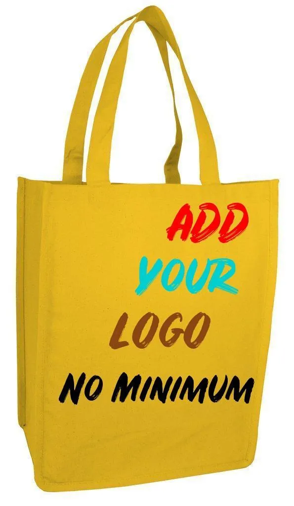 CUSTOM HEAVY SHOPPER CANVAS TOTE BAG