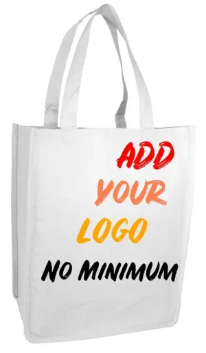 CUSTOM HEAVY SHOPPER CANVAS TOTE BAG