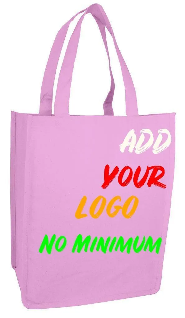 CUSTOM HEAVY SHOPPER CANVAS TOTE BAG