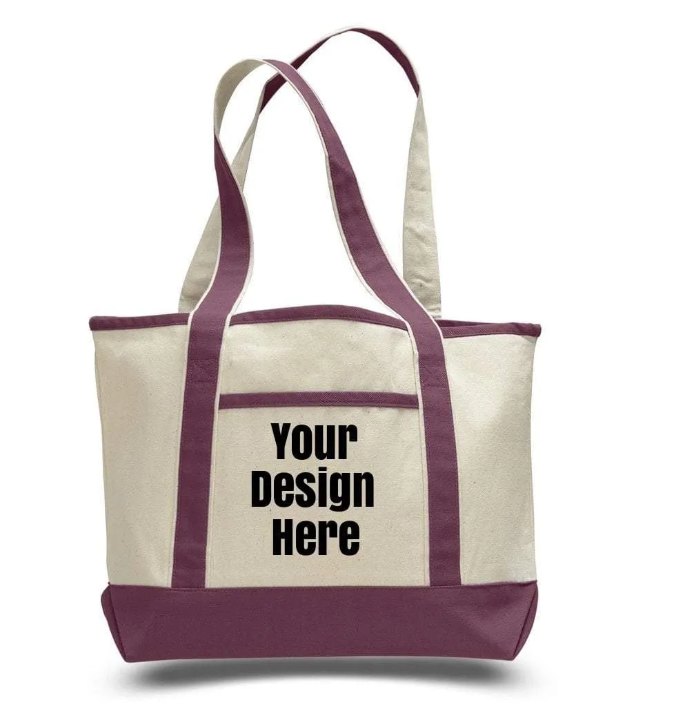 CUSTOM SMALL HEAVY CANVAS TOTE BAG