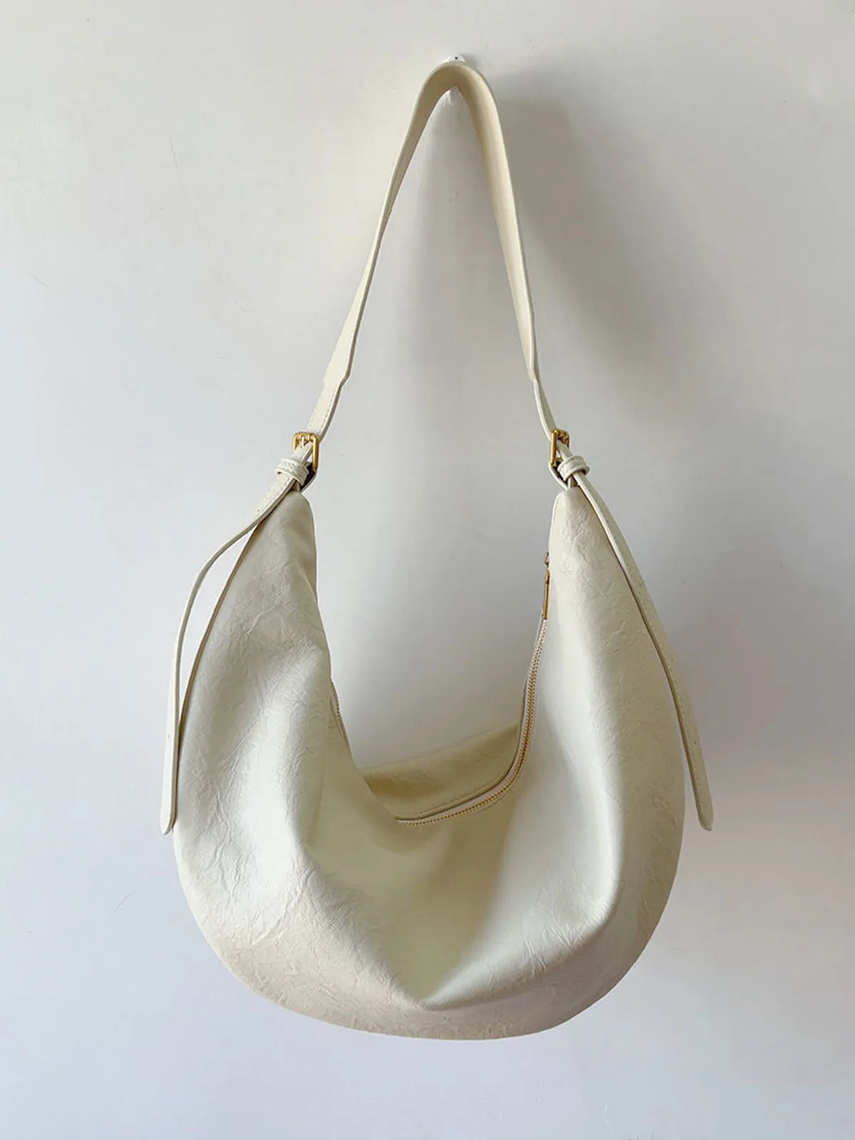 Elena Handbags Retro Leather Hobo Sling Bag