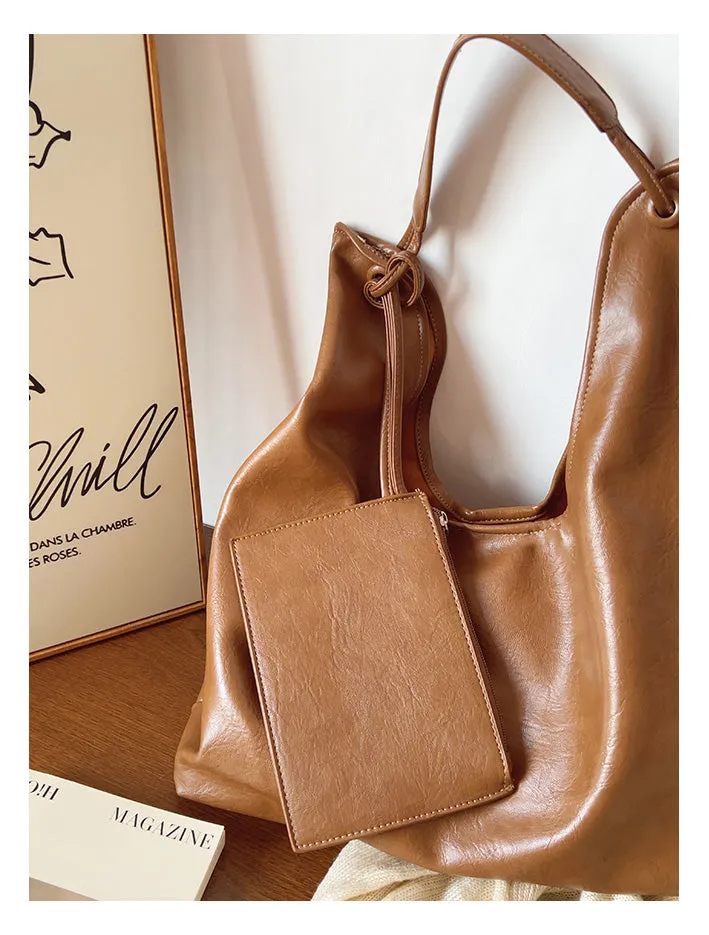 Elena Handbags Simple Leather Tote Bag (Copy)