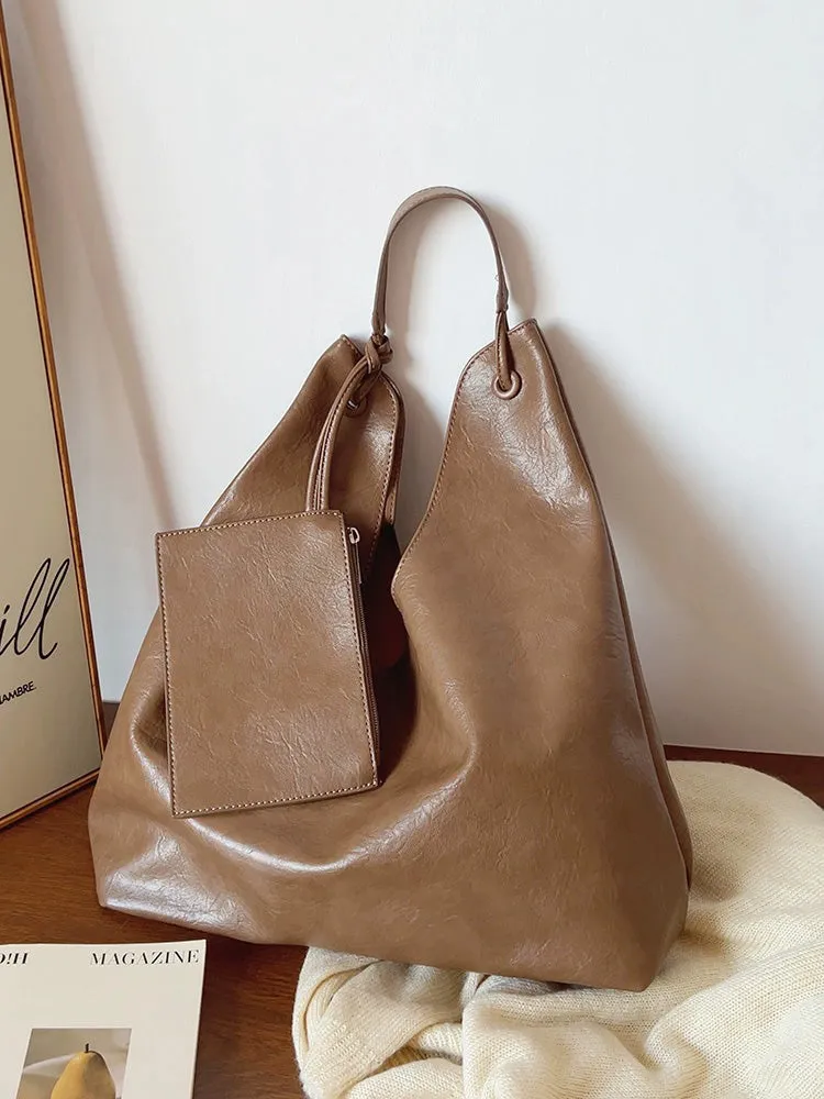 Elena Handbags Simple Leather Tote Bag (Copy)