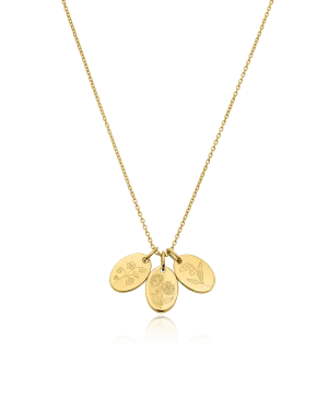 Flower Necklace - 18K Gold Vermeil