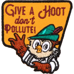 Give a Hoot Embroidered Patch