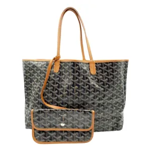 Goyard St. Louis PM Tote - Black & Gold Coated Canvas