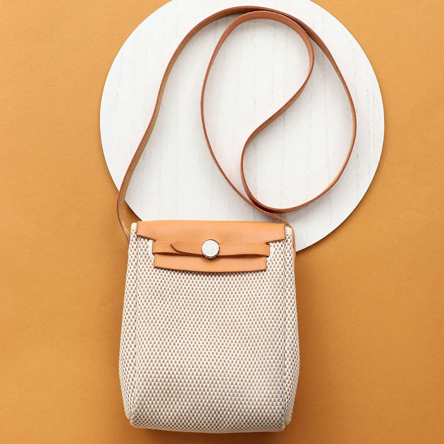 Hermès Beige Herbag Two-in-One TPM