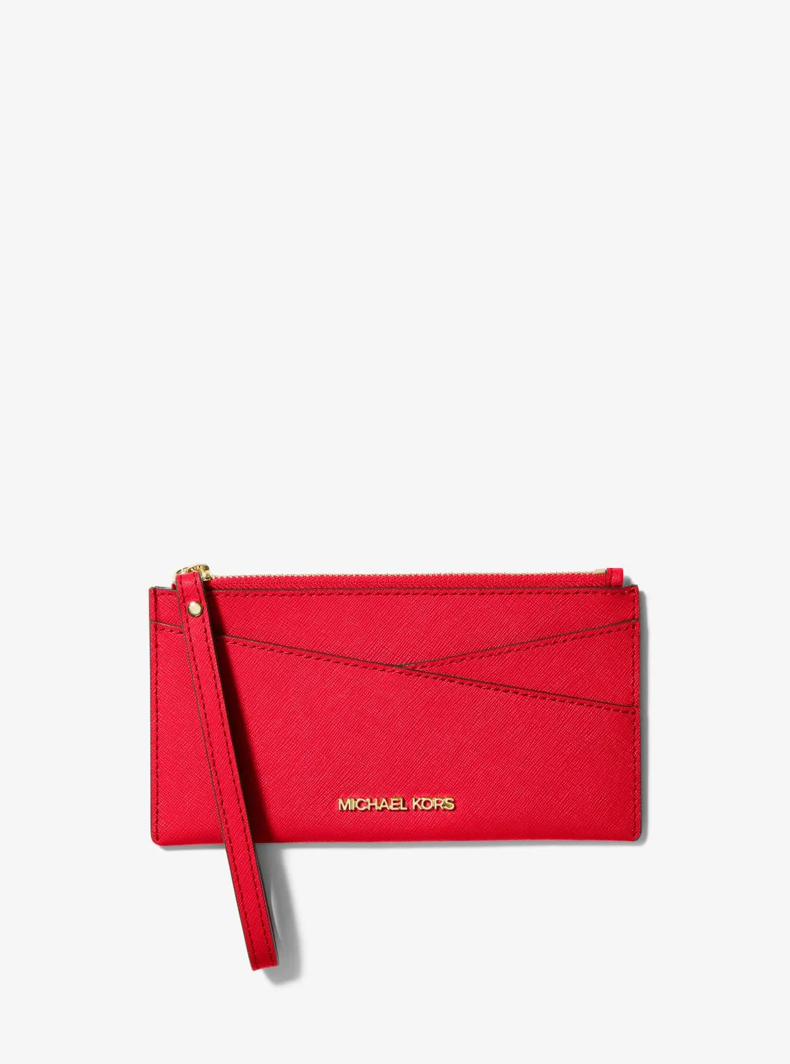 Jet Set Medium Saffiano Leather Crossover Wristlet