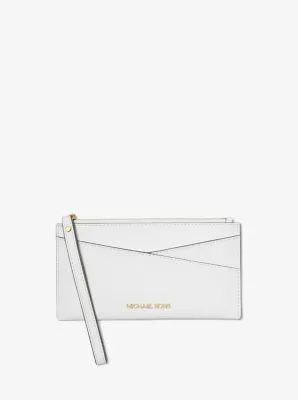 Jet Set Medium Saffiano Leather Crossover Wristlet