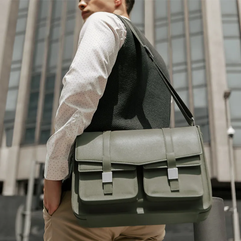 Mason L Messenger Bag - Olive