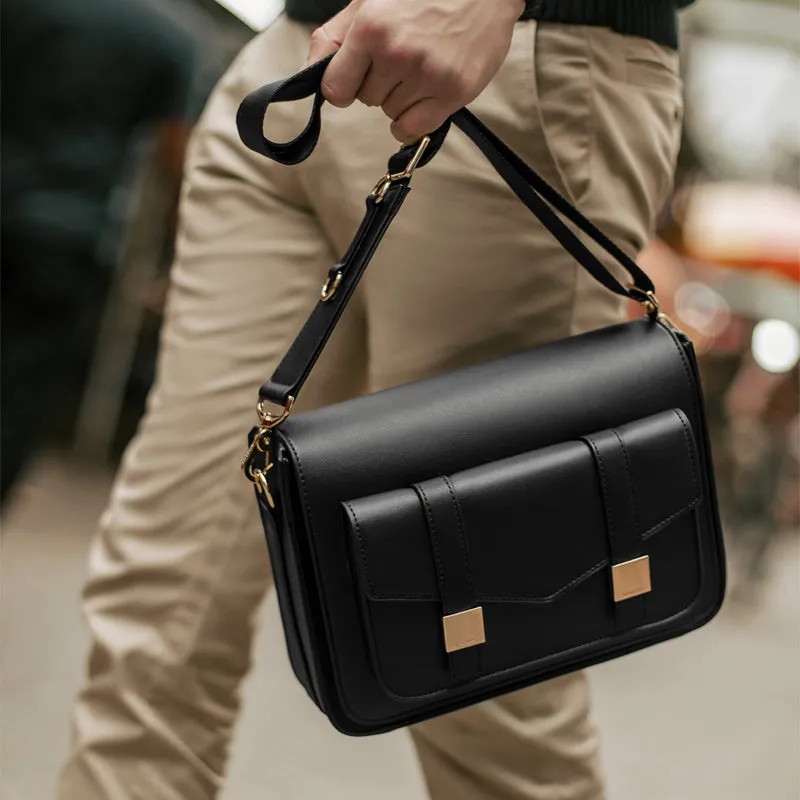 Mason M Messenger Bag - Black