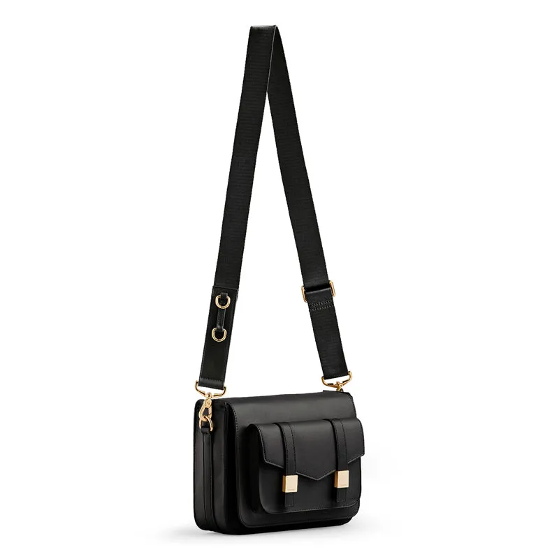 Mason M Messenger Bag - Black