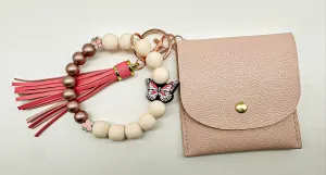 Mini Wallet w/ Wristlet - Butterfly