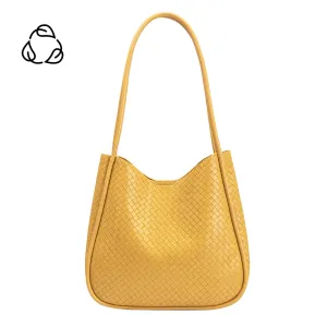 Mischa Yellow Medium Recycled Vegan Tote Bag