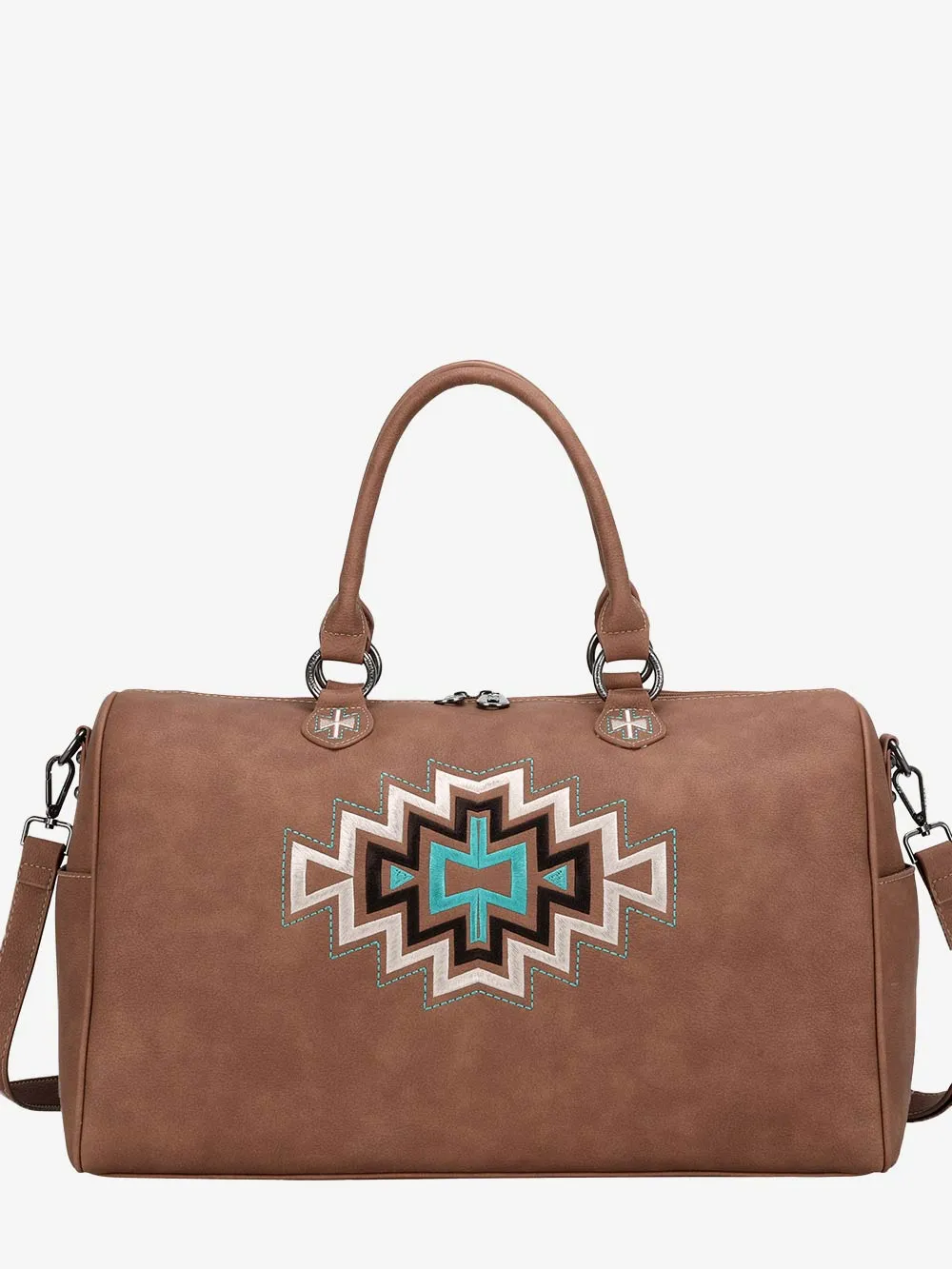 Montana West Embroidered Aztec Weekender Bag