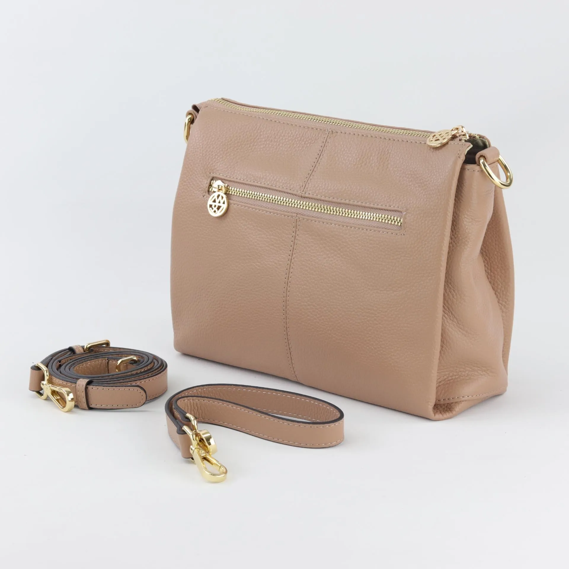 Nina leather shoulder bag