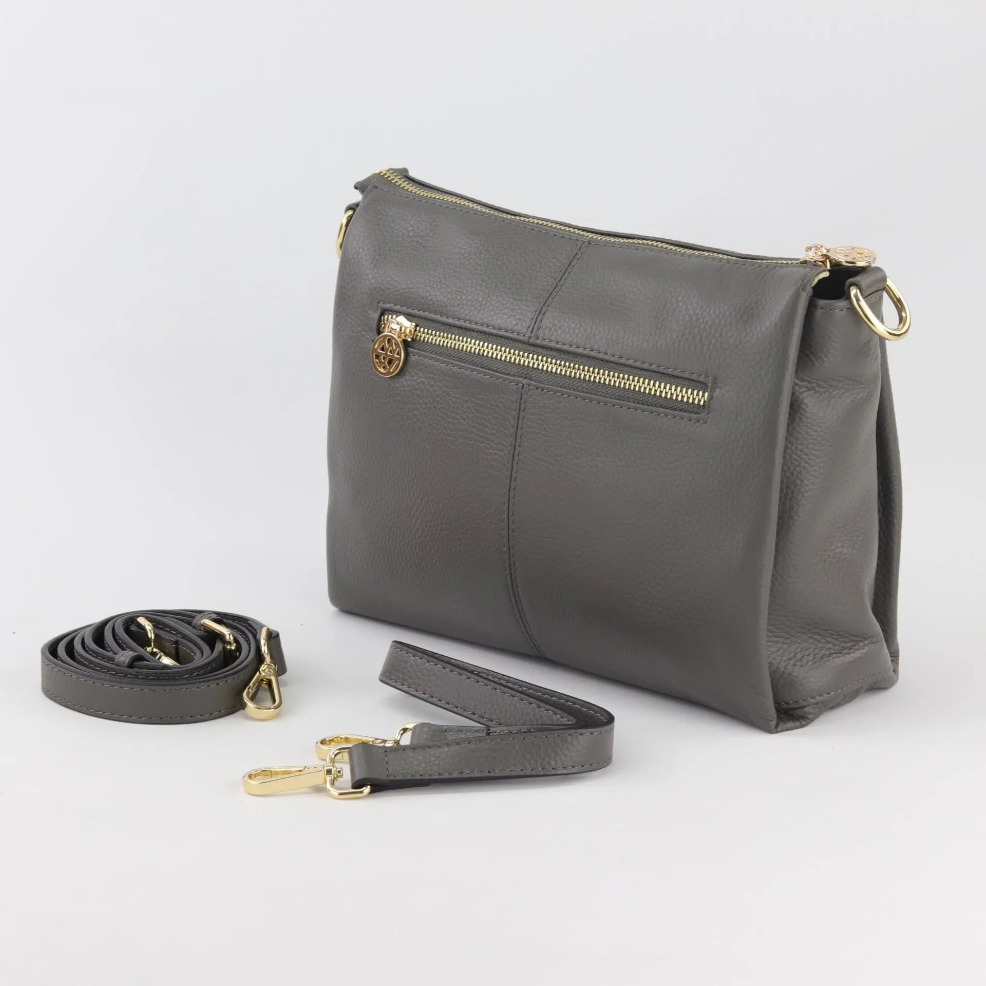 Nina leather shoulder bag