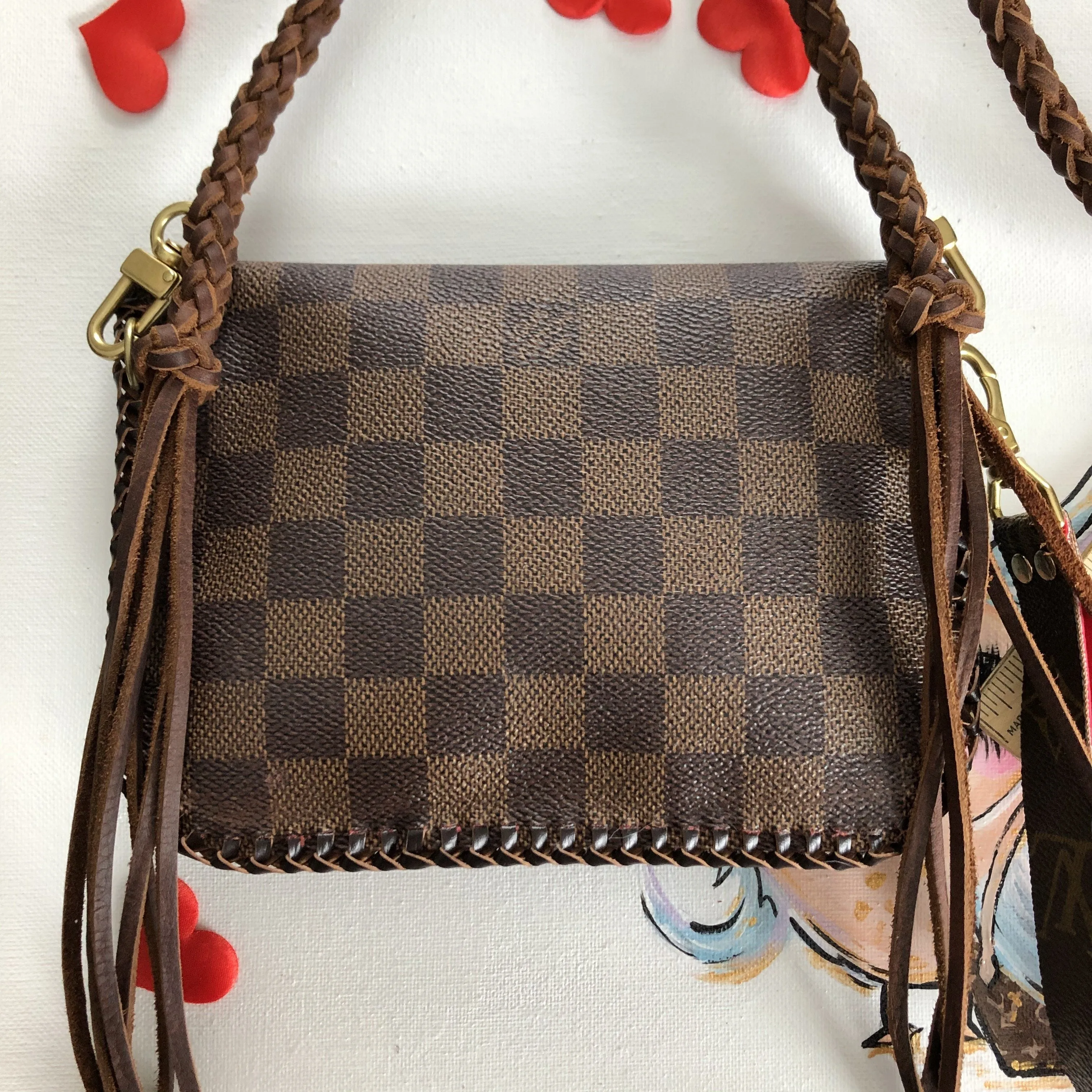 The Falcon - Damier/Monogram Mix Vintage Wristlet/Crossbody/Clutch