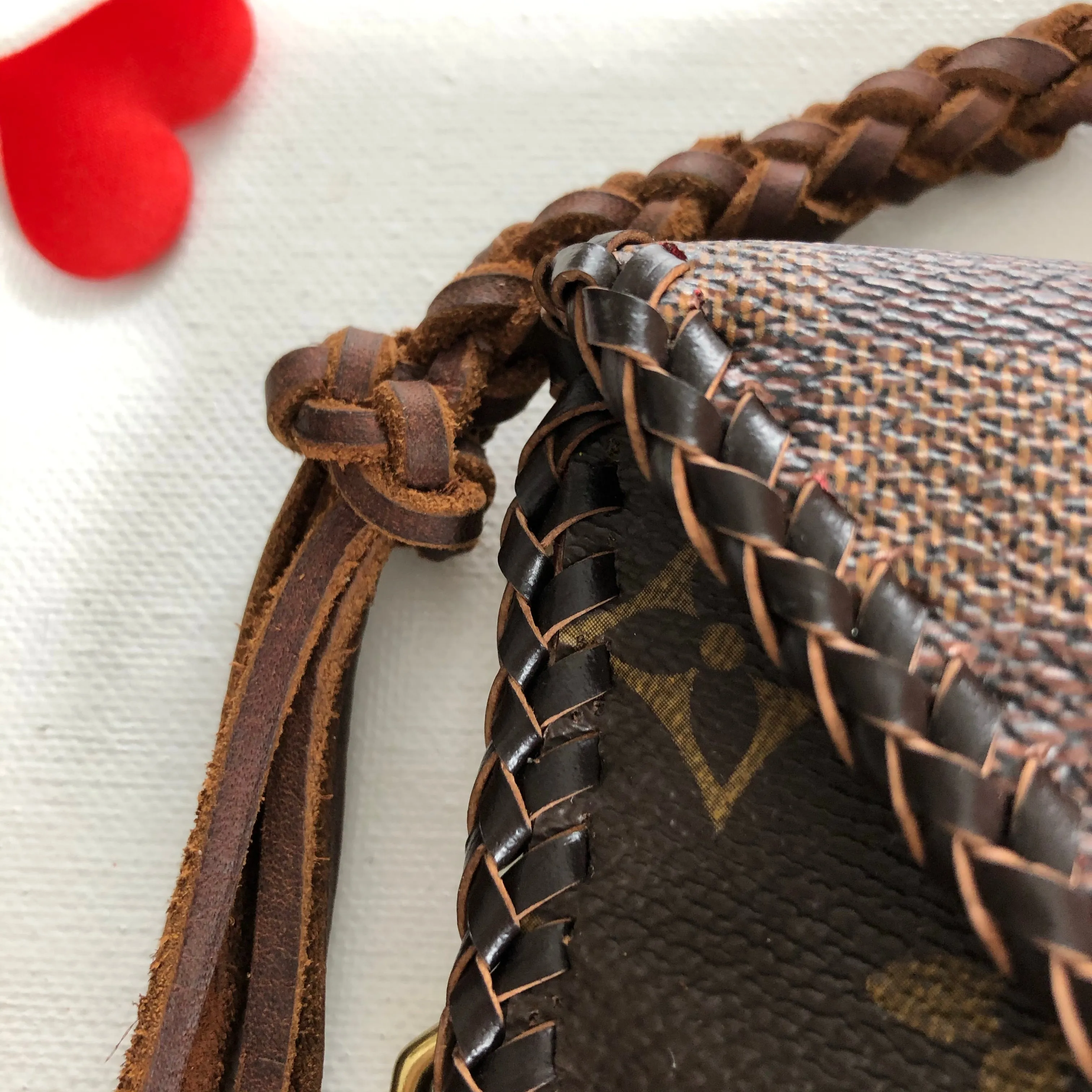 The Falcon - Damier/Monogram Mix Vintage Wristlet/Crossbody/Clutch