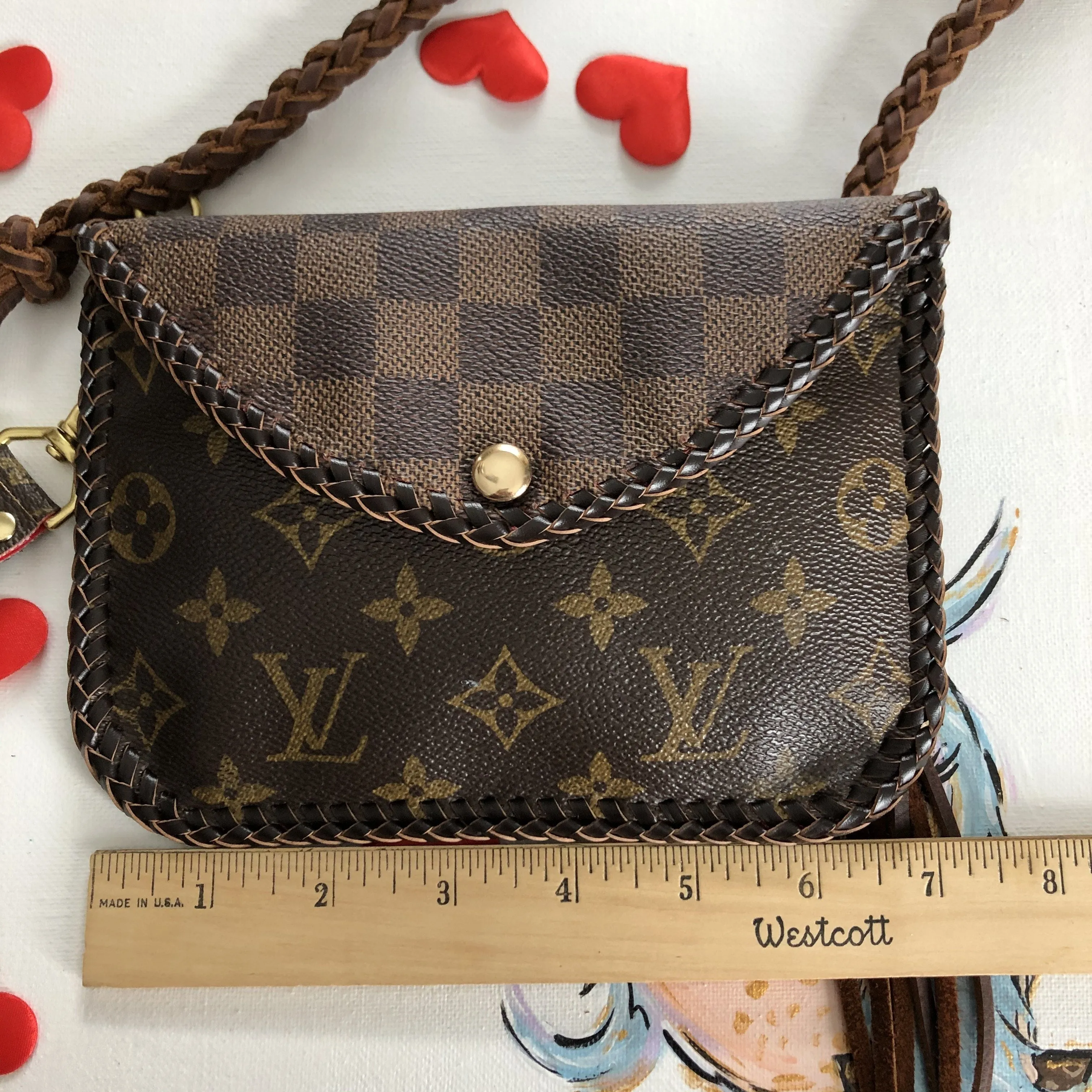 The Falcon - Damier/Monogram Mix Vintage Wristlet/Crossbody/Clutch