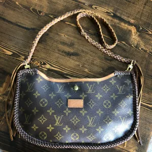 The Peacock - Vintage Monogram Hobo Tote