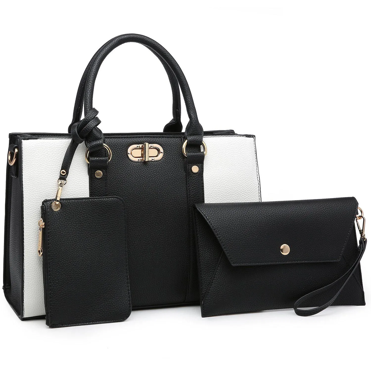 Two-tone 3-in-1 Handbag