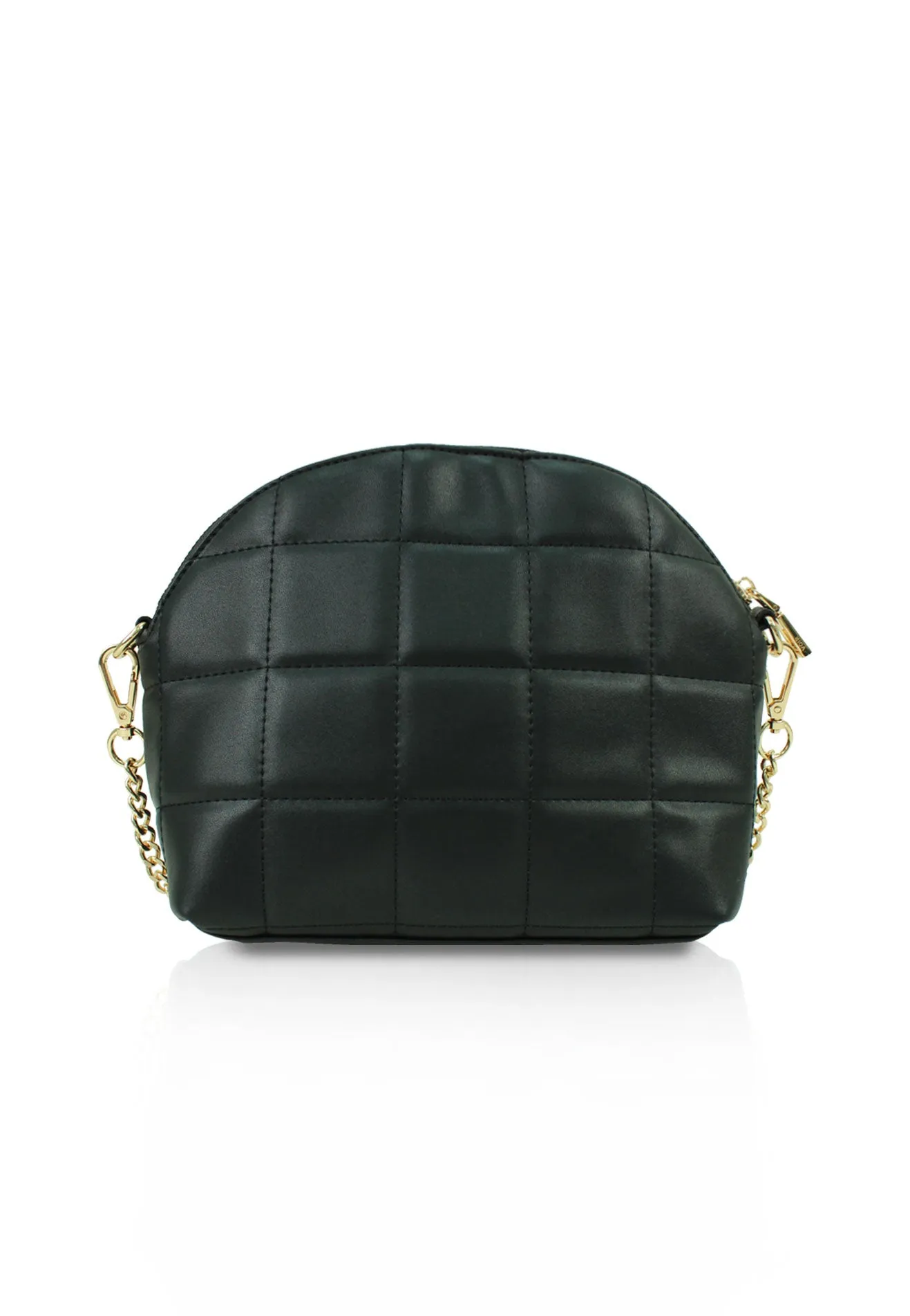 VOIR Half Moon Geometric Iconic 'V' Quilted Sling Bag